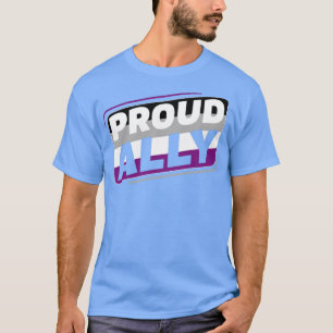Asexual Proud Ally LGBT Ace Pride Flag T-Shirt