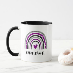 Asexual Rainbow Personalized Mug