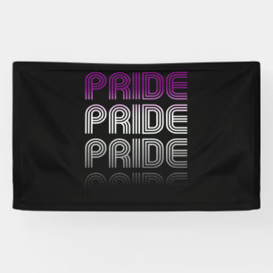 Asexual Retro Pride Banner