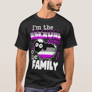 Asexual Sheep of The Family Funny Pride Flag LGBTQ T-Shirt