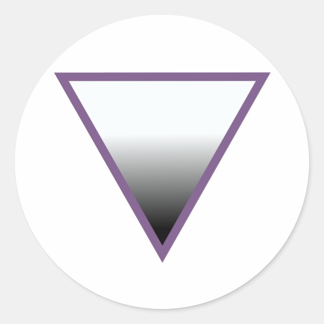 Asexual Symbol Classic Round Sticker (Front)