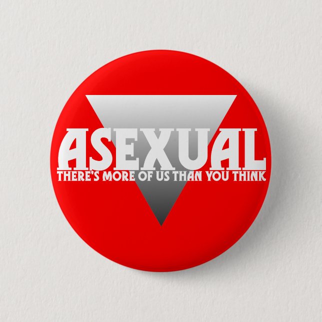 Asexual: There's More of Us Than You Think 2 Inch Round Button (Front)
