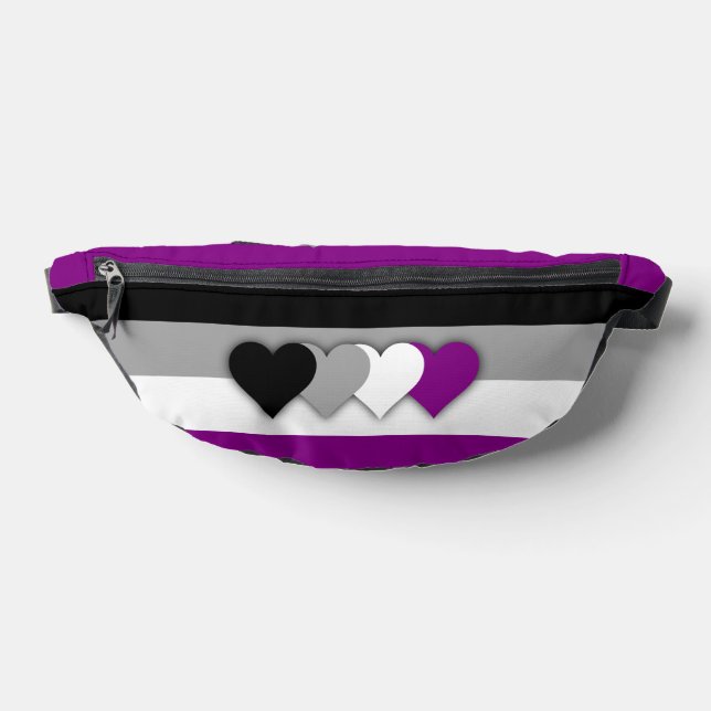 Asexuality flag  fanny pack (Lay Down)