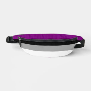 Asexuality pride flag fanny pack