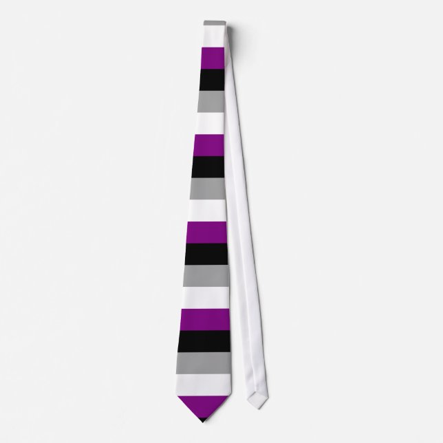 Asexuality pride flag tie (Front)