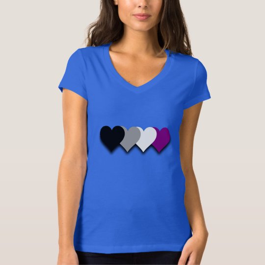 Asexuality pride hearts T-Shirt