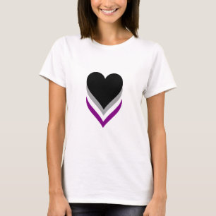 Asexuality pride hearts T-Shirt
