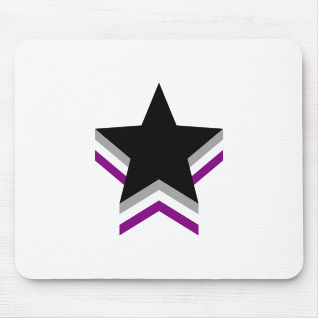 Asexuality pride stars mouse pad (Front)
