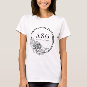 ASG logo in black (name on back) T-Shirt