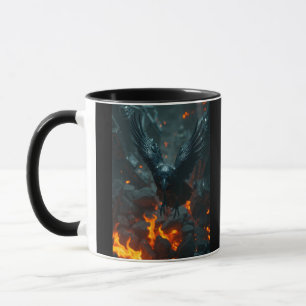 Ash and Ember – Rebirth Crow Mug Dark Curiosity