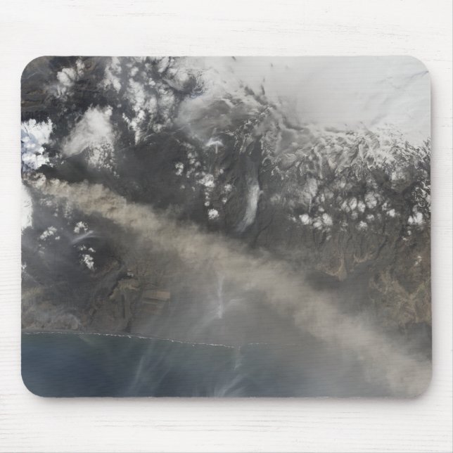 Ash and steam continue billowing mouse pad (Front)