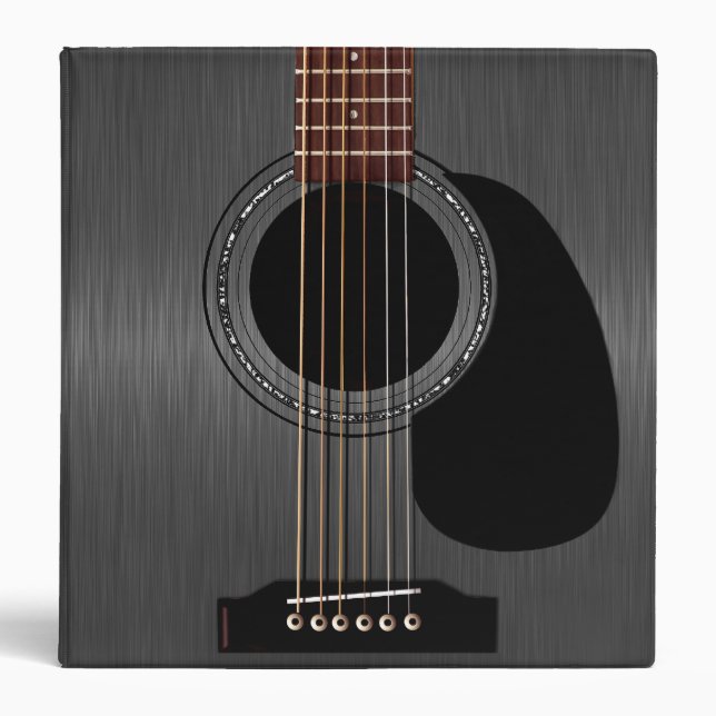 Ash Black Acoustic Guitar Binder (Front)