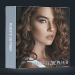 Ash Blue Text Makeup Artist Portfolio Binder<br><div class="desc">Simple portfolio binder to which you can add a photo,  and the name of your business or purpose of the binder in a clean ash blue font.</div>
