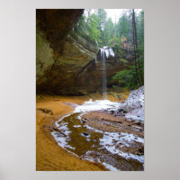 Ash Cave in Winter, Ohio