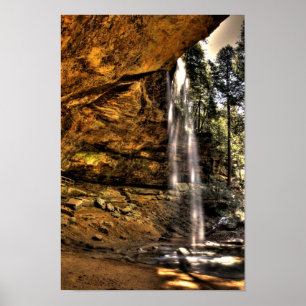 Ash Cave waterfall, Hocking Hills, Ohio Poster