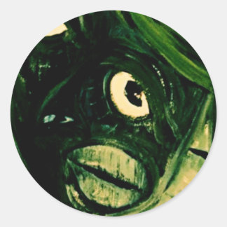 ASH FACE CLASSIC ROUND STICKER