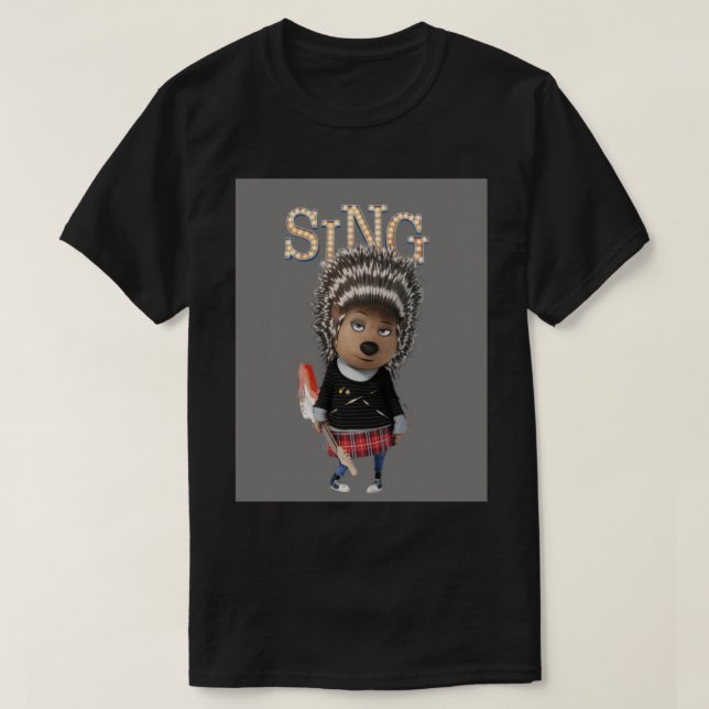 Ash from SING movie Greeting Card T-Shirt (Design Front)