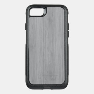 Ash Grey Bamboo Wood Grain Look OtterBox Commuter iPhone 8/7 Case