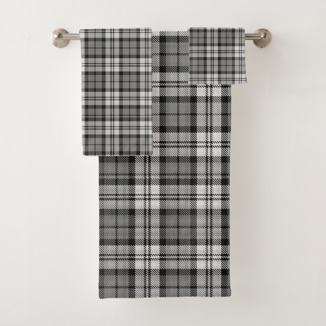 Ash Grey Blackwatch Campbell Tartan Plaid (En situation)