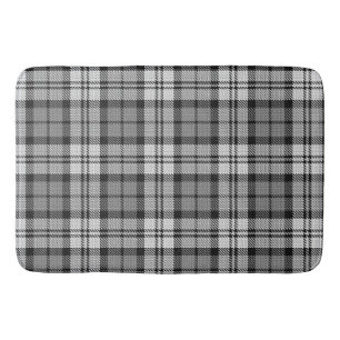 Ash Grey Blackwatch Campbell Tartan Plaid Bath Mat