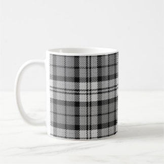 Ash Grey Blackwatch Campbell Tartan Plaid Coffee Mug