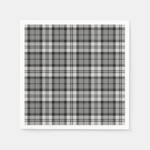 Ash Grey Blackwatch Campbell Tartan Plaid Napkin