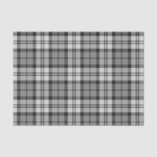 Ash Grey Blackwatch Campbell Tartan Plaid Tissue Paper
