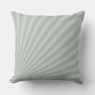 Ash grey Colour Stripe Funky Pattern Throw Pillow