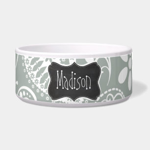 Ash Grey; Grey Paisley; Retro Chalkboard look