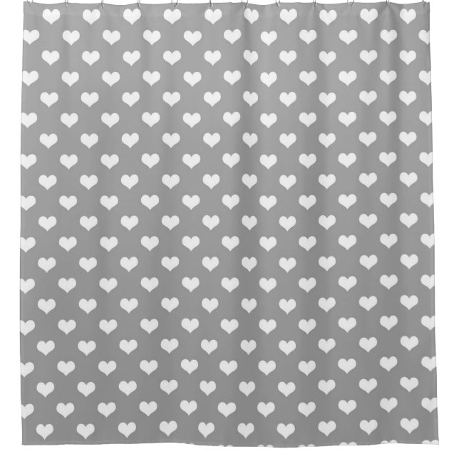Ash Grey Love Heart Pattern Design  (Front)