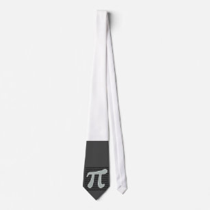 Ash Grey Pi Symbol Tie