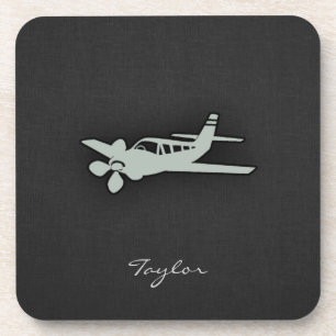 Ash Grey Plane Coaster