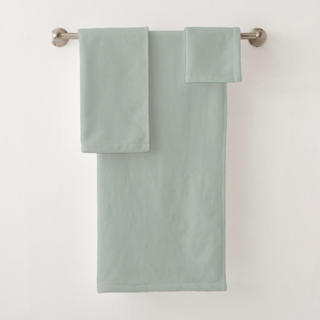 Ash grey (solid colour) bath towel set (Insitu)