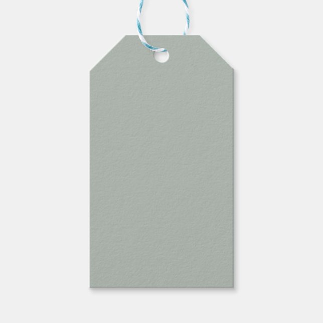 Ash grey (solid colour) gift tags (Front)