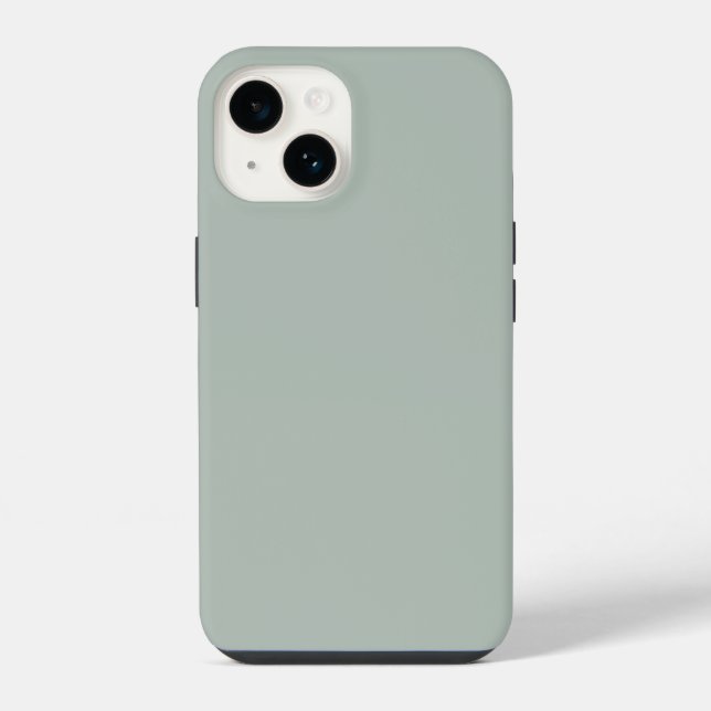 Ash grey (solid colour) iPhone case (Back)