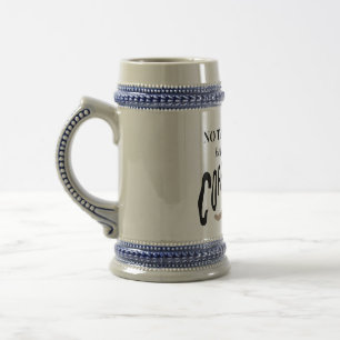 Ash Mug with Black & White Funny Coffee