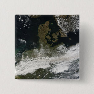 Ash plume from Eyjafjallajokull Volcano 2 Inch Square Button