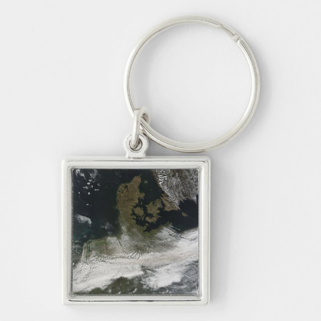 Ash plume from Eyjafjallajokull Volcano 2 Keychain (Front)