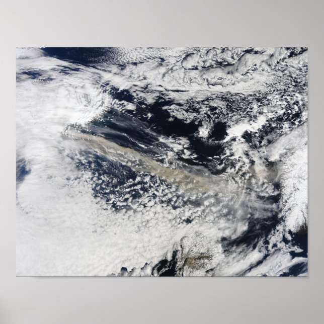Ash plume from Eyjafjallajokull Volcano 2 Poster (Front)