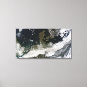 Ash plume from Eyjafjallajokull Volcano Canvas Print