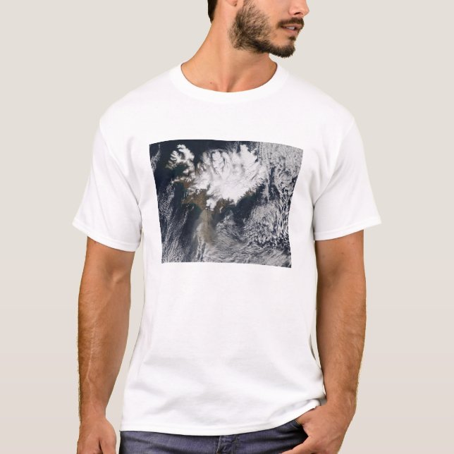 Ash plume from Eyjafjallajokull Volcano, Icelan T-Shirt (Front)