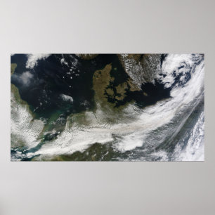 Ash plume from Eyjafjallajokull Volcano Poster
