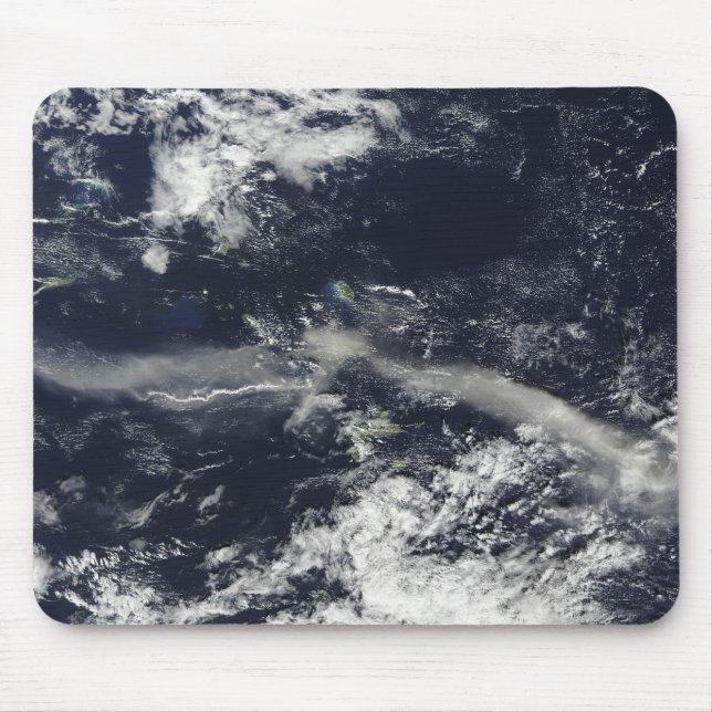 Ash Plume from Soufriere Hills, Montserrat Mouse Pad (Front)