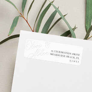 Ash   Script Watermark Wedding Return Address