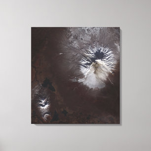 Ash stains on Russia's Shiveluch volcanoÃ¯Â¿Â½s sl Canvas Print