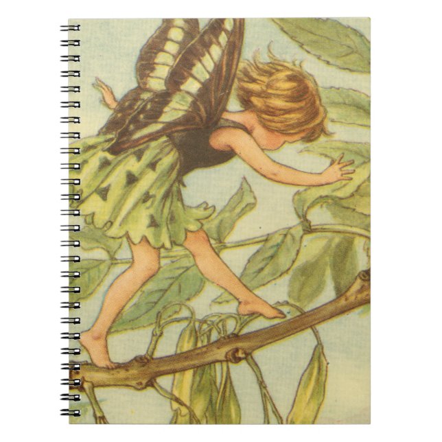 Ash Tree Fairy Walking on Branch Notebook (Front)