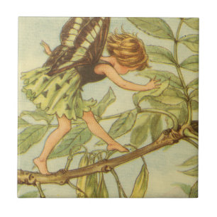 Ash Tree Fairy Walking on Branch Tile