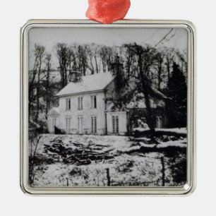 Asham House near Beddingham in East Sussex Metal Ornament