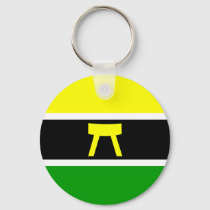 Ashanti, Ghana flag Keychain