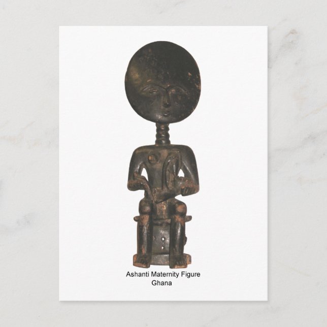Ashanti Maternity Figure Postcard (Front)